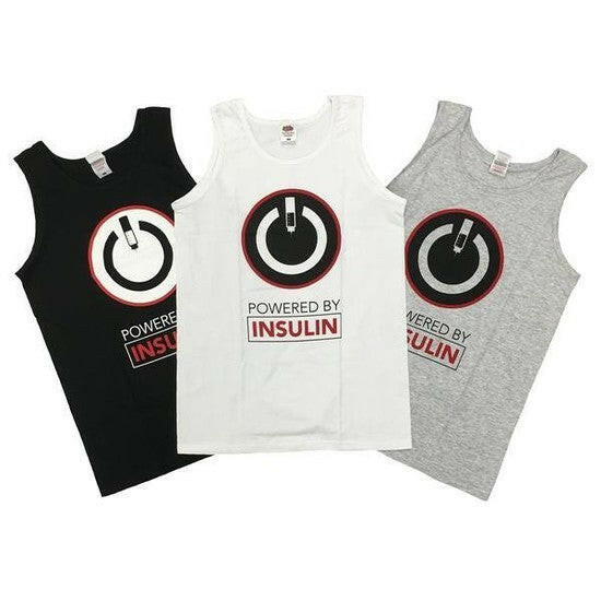 Powered by Insulin Vest (Unisex) - Diabetes.co.uk