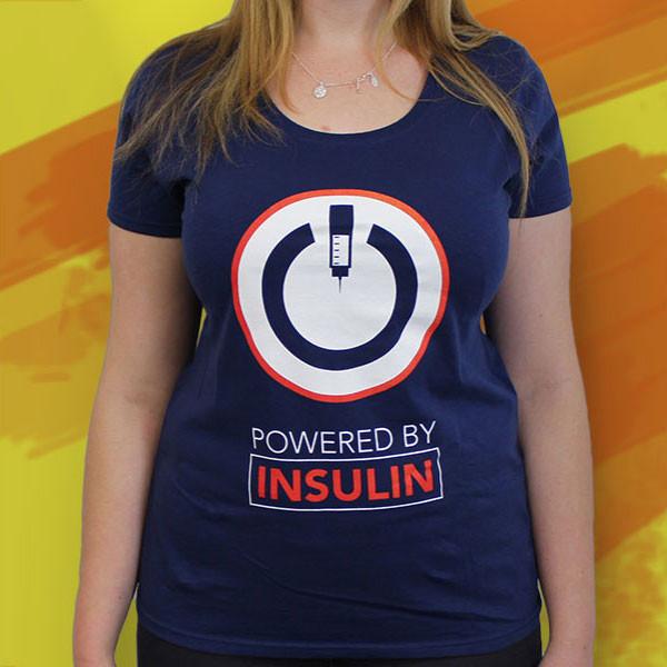 Powered by Insulin T-Shirts | Diabetes.co.uk