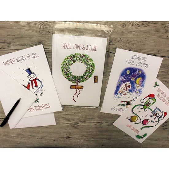 Limited Edition Assorted Christmas Card (Pack of 8 / 4 designs) - Diabetes.co.uk